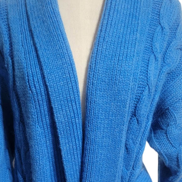 NWOT Vintage I.B. DIFFUSION* Long Cable Cardigan - Picture 4 of 5